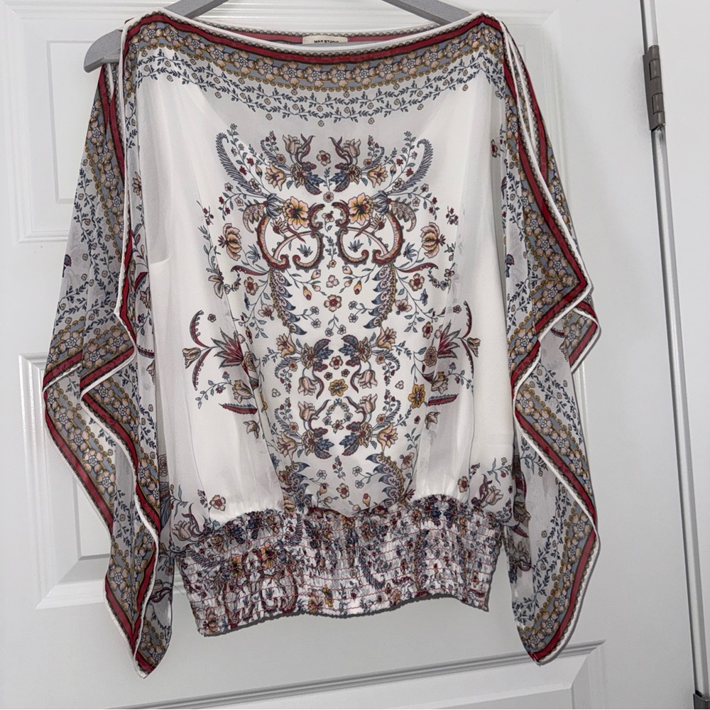 Max Studio Handkerchief Multicolor Patterned Boho… - image 3